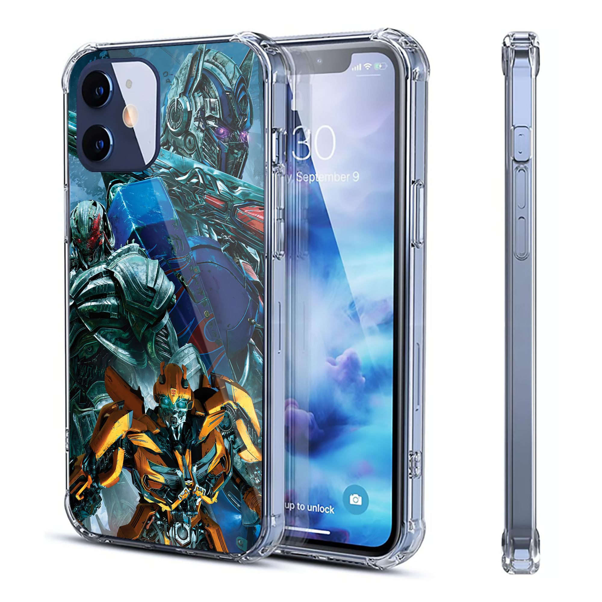 （画像用） Transformers トランスフォーマー 【iPhone 12シリーズ対応】透明スマホケース（クリアソフトケース）